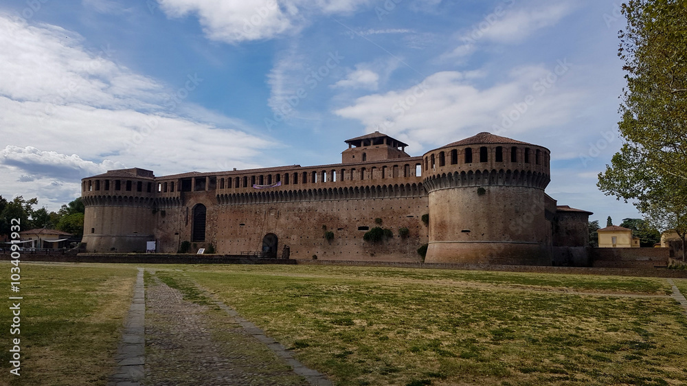 Italy Imola castle green grace and blue sky Italy Imola castle green grace and blue sky