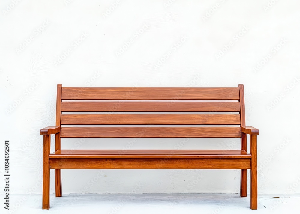 Wooden bench with a sleek and simple design, perfect for both indoor and outdoor use, wood furniture, wood bench Wooden bench with a sleek and simple design, perfect for both indoor and outdoor use, wood furniture, wood bench