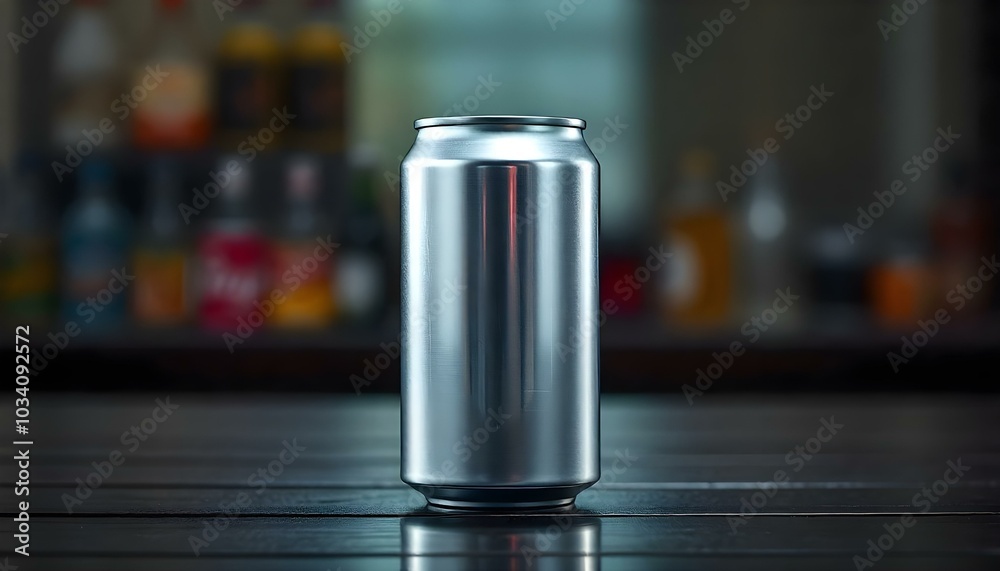 Two blank aluminum drink cans for mockup designs