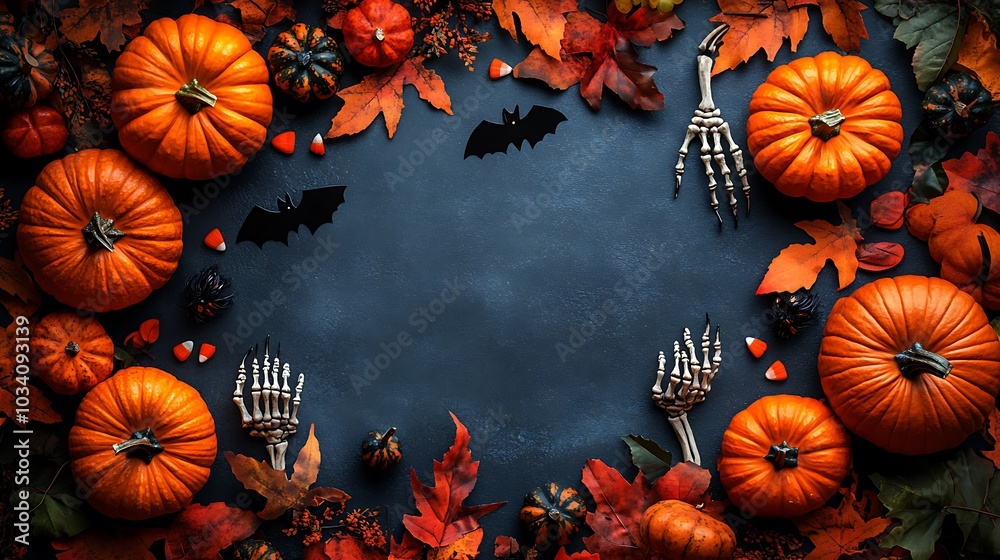 Spooky Halloween Dark Background AI Generated Photography Spooky Halloween Dark Background AI Generated Photography