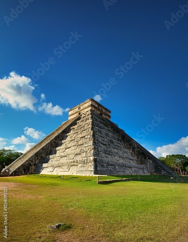 Ancient Mayan pyramid