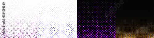 Abstract geometrical dot pattern collection