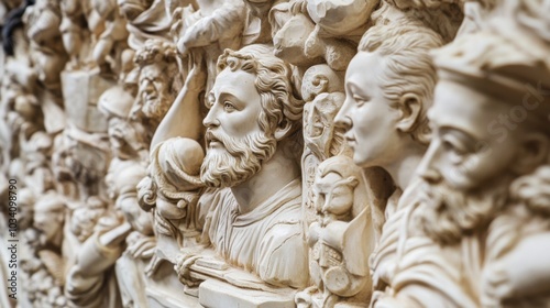 The detailed craftsmanship of the sculpture was a testament to human creativity.