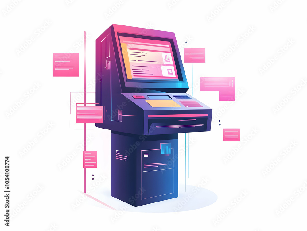 Close-Up Flat Floating Ballot Illustration with Holographic Policy Overlays, Triggering Explanations and Voter Space, Smart Business Design Close-Up Flat Floating Ballot Illustration with Holographic Policy Overlays, Triggering Explanations and Voter Space, Smart Business Design