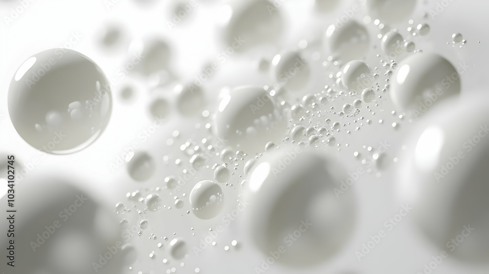 3D Stress Relief Concept with Micro Bubbles Dissolving and Popping in Macro View - Isolated on White Background, Perfect for Stress Management Tips and Visuals 3D Stress Relief Concept with Micro Bubbles Dissolving and Popping in Macro View - Isolated on White Background, Perfect for Stress Management Tips and Visuals