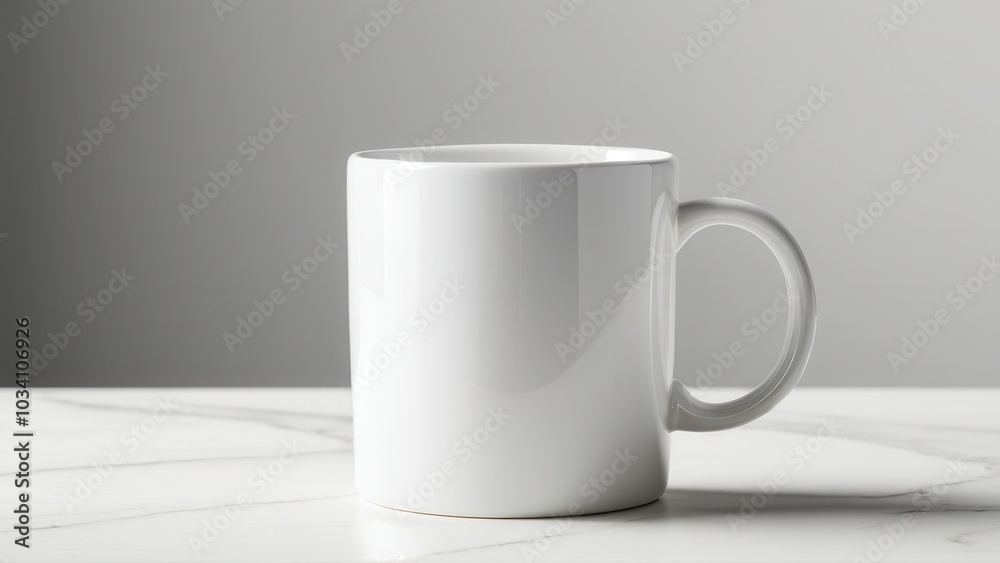 Fototapeta premium A minimalistic markting promotional merch mockup showcasing high-quality items in a clean and vibrant design, emphasizing texture and color. Perfect for visual presentations in neutral settings