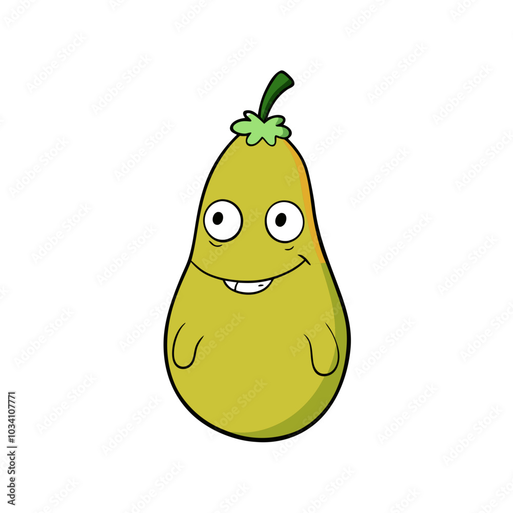 Funny Pear cartoon vector illustration Funny Pear cartoon vector illustration
