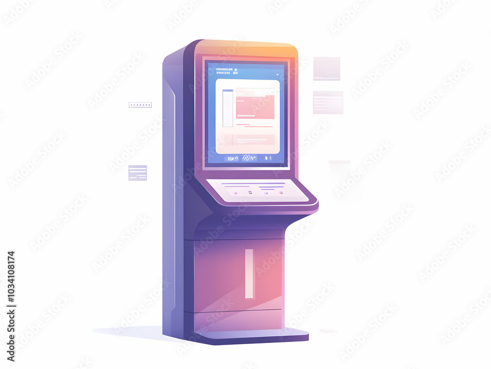 Flat Holographic Voting Booth Concept with Interactive Policy Selector - Wide Shot Showcasing Policy Options in a Clean Vector Style for Voter Education Flat Holographic Voting Booth Concept with Interactive Policy Selector - Wide Shot Showcasing Policy Options in a Clean Vector Style for Voter Education