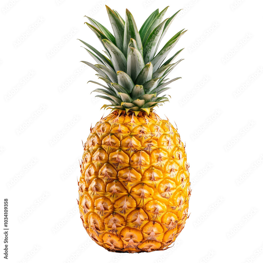 Pineapple on white isolated background Pineapple on white isolated background
