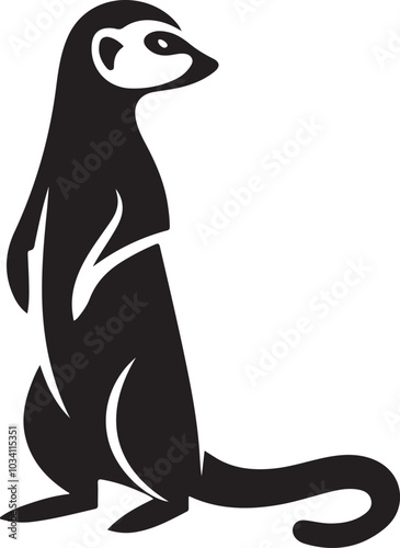 meerkat vector art illustration design photo