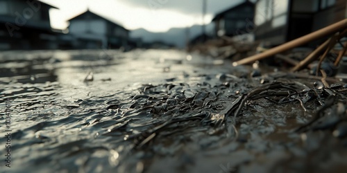 Natural disaster with catastrophic flooding, urgent and impactful, [disaster , natural , flooding], ,