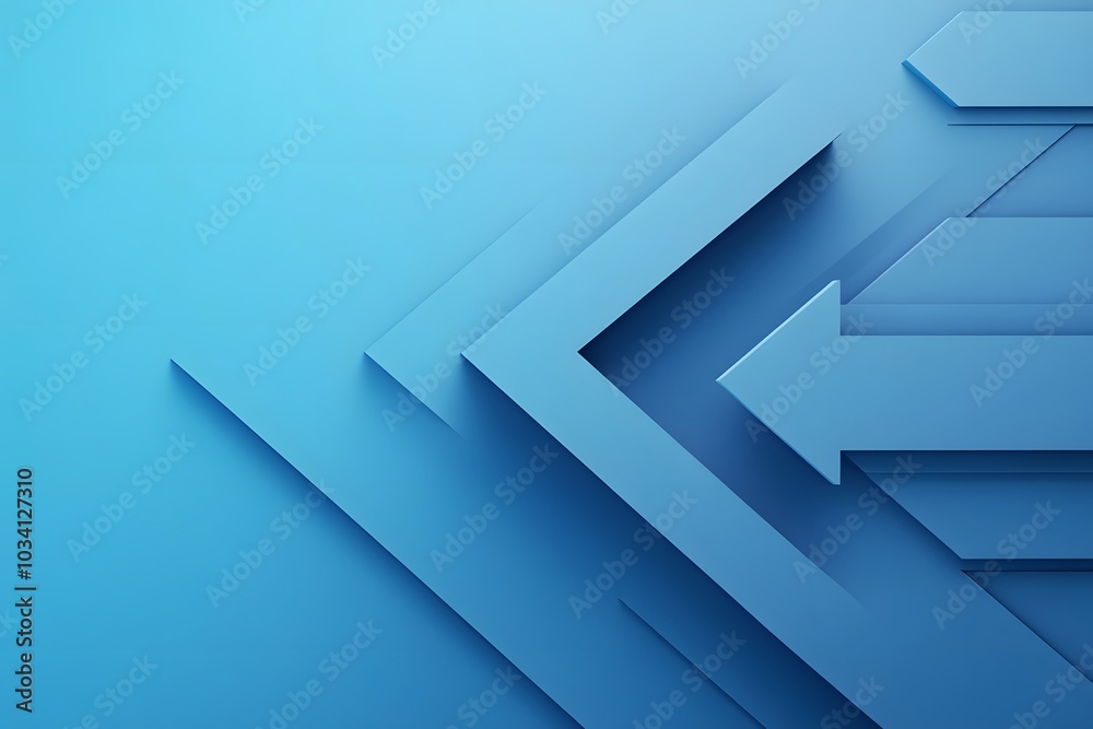 Abstract Blue Geometric Pattern with Arrow Abstract Blue Geometric Pattern with Arrow