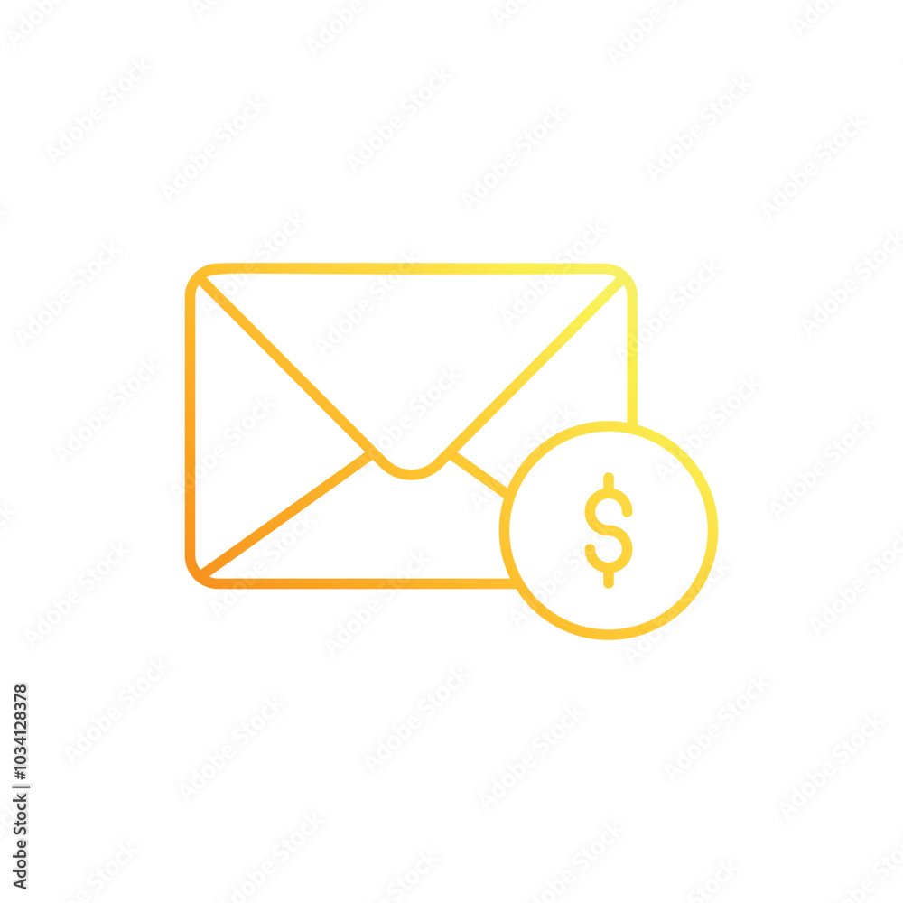 Email Payment vector icon Email Payment vector icon