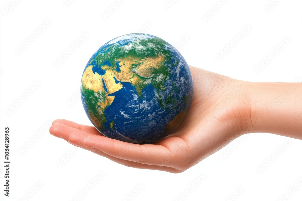 human hand holding a globe human hand holding a globe