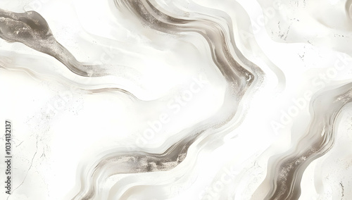 Abstract wavy pattern in soft beige and white tones, creating a fluid and elegant design.