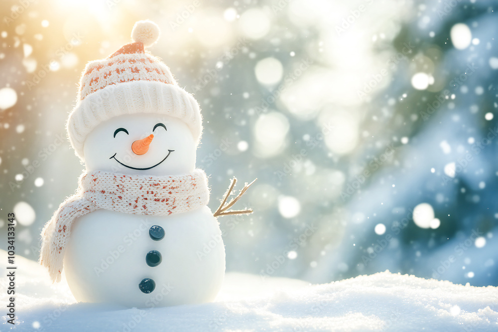funny snowman in the snow funny snowman in the snow