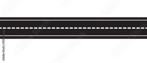 Road icons set, isolated on white background,