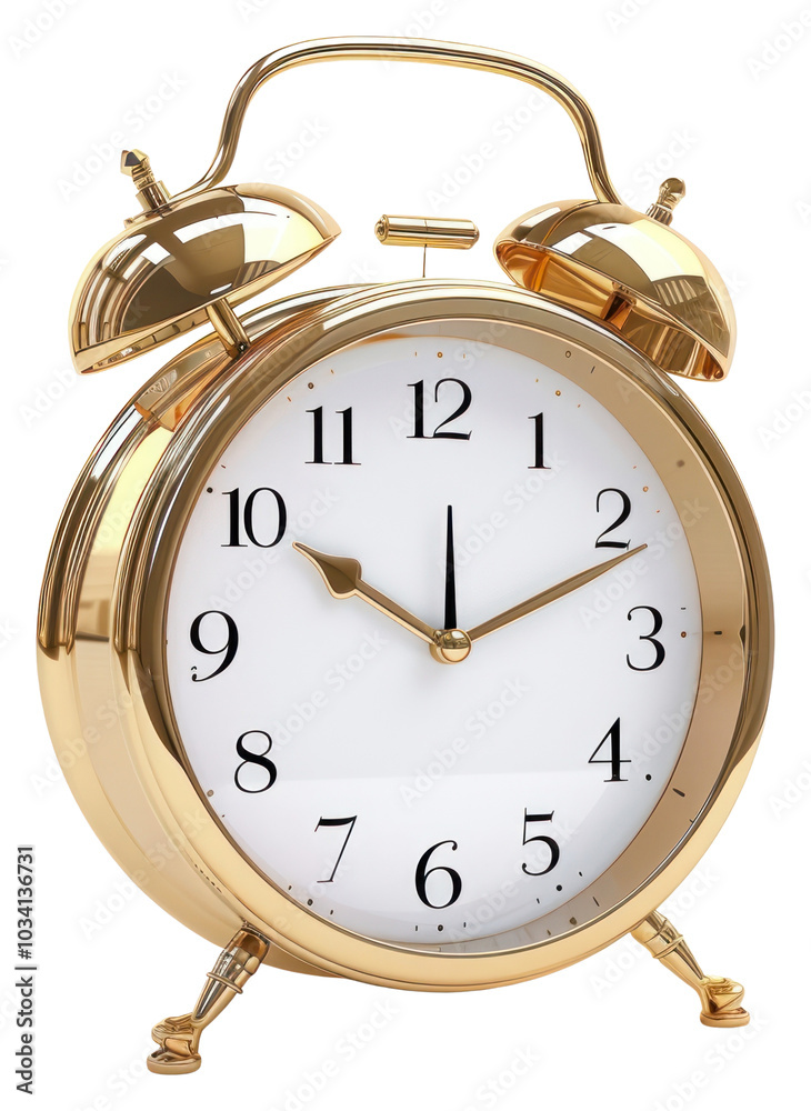 PNG Alarm clock white gold white background. PNG Alarm clock white gold white background.