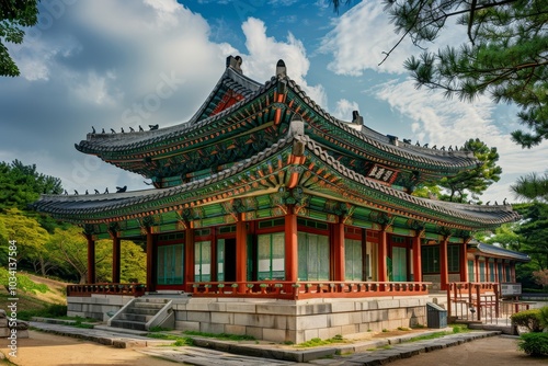 Korean palace interior architecture