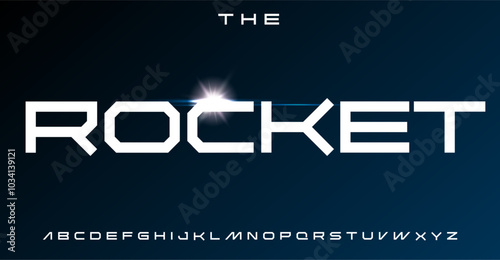 Wide geometric font, sci-fi squared letters, innovative angular alphabet for futuristic design, modern tech branding, space exploration vibe, minimalistic geometry typography. Vector typeset