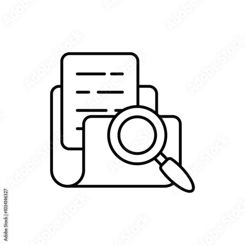 Case Study vector icon