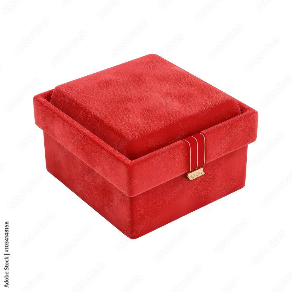 Elegant red velvet gift box adorned with a ribbon, perfect for special occasions and celebrations at home or events Elegant red velvet gift box adorned with a ribbon, perfect for special occasions and celebrations at home or events