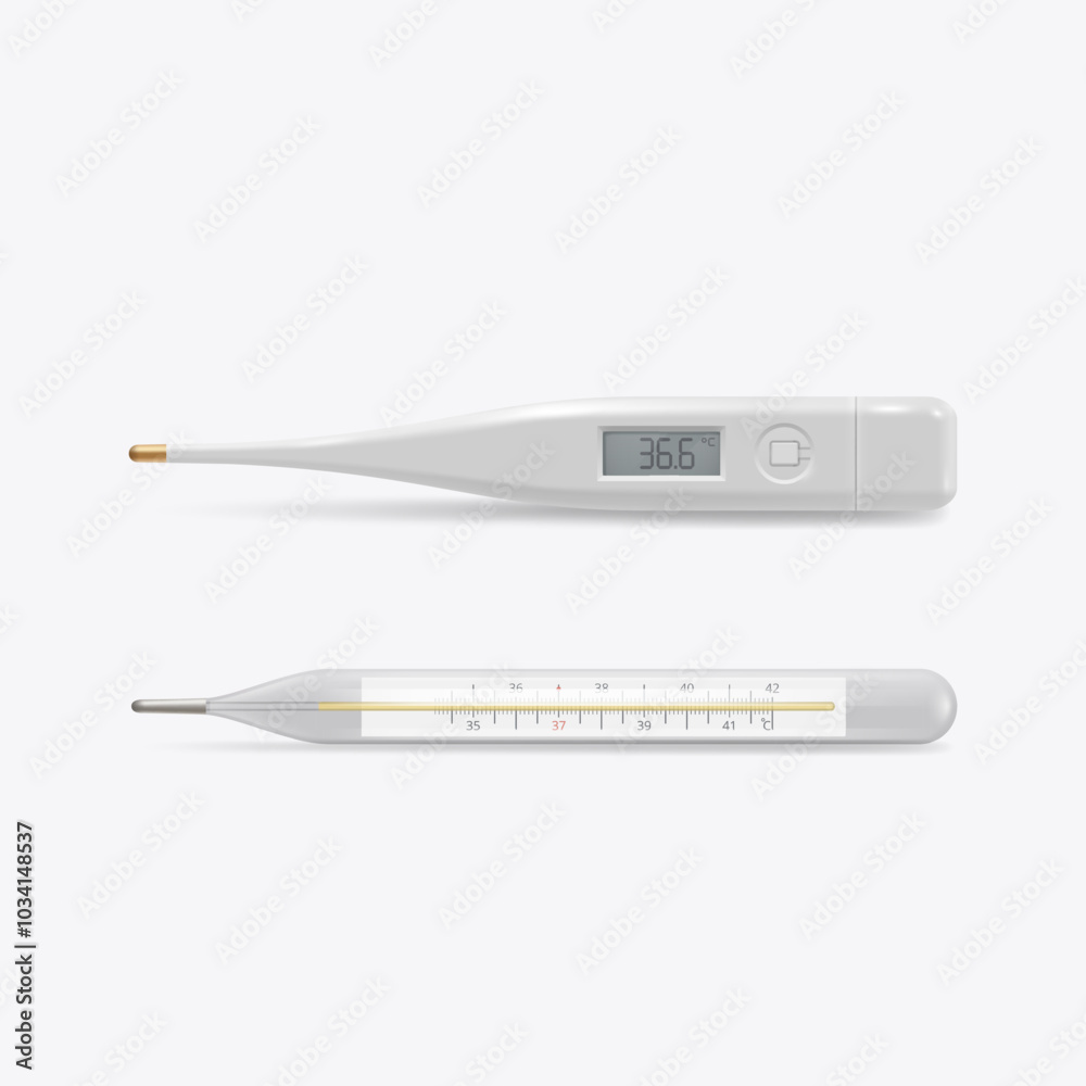 Electronic modern thermometer with screen for displaying body temperature Electronic modern thermometer with screen for displaying body temperature