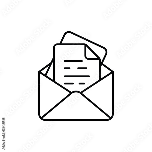 Email Attachment vector icon