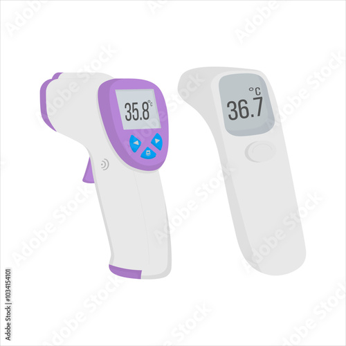 Electronic modern thermometer with screen for displaying body temperature