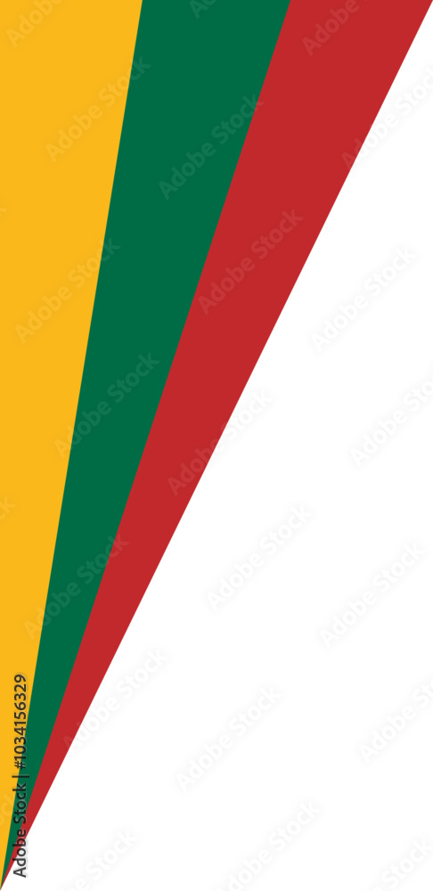 Obraz premium Lithuanian Flag Corner Design