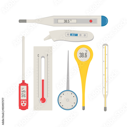 Electronic modern thermometer with screen for displaying body temperature