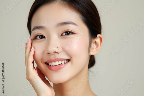 Beauty portraits of beautiful young Asian woman