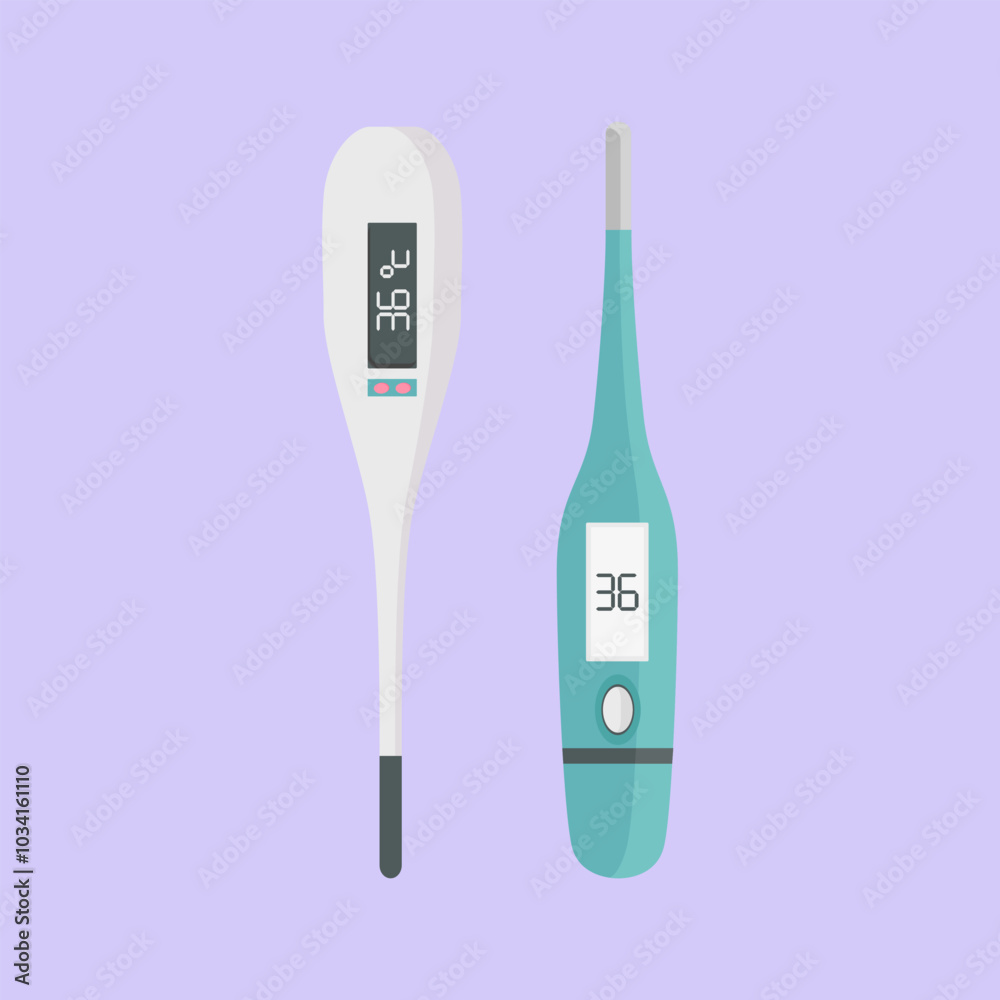 Electronic modern thermometer with screen for displaying body temperature Electronic modern thermometer with screen for displaying body temperature