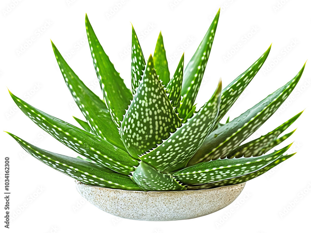 Aloe vera plant in a small pot, isolated on transparent background, cutout . PNG Aloe vera plant in a small pot, isolated on transparent background, cutout . PNG