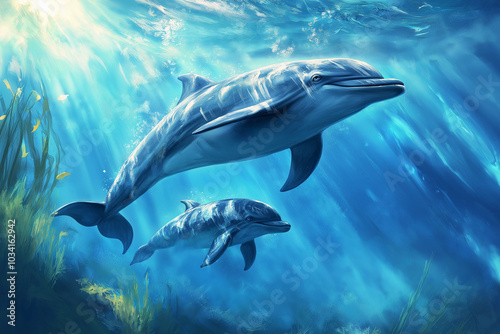 Discover the Incredible Intelligence and Playfulness of Dolphins in Their Natural Habitat Beneath the Ocean’s Surface