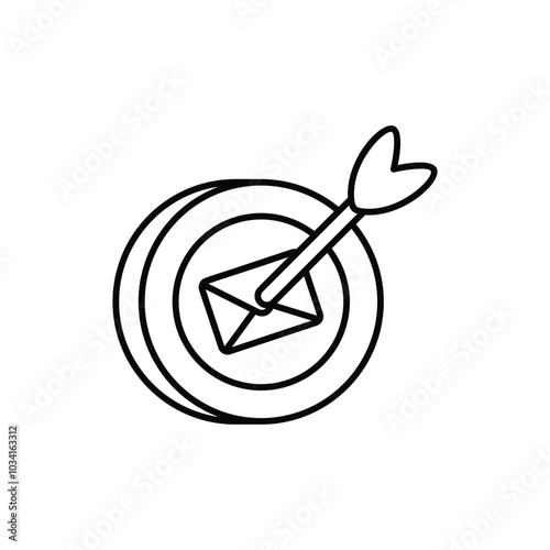 Target Email vector icon