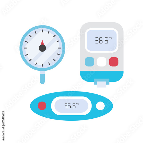 Electronic modern thermometer with screen for displaying body temperature