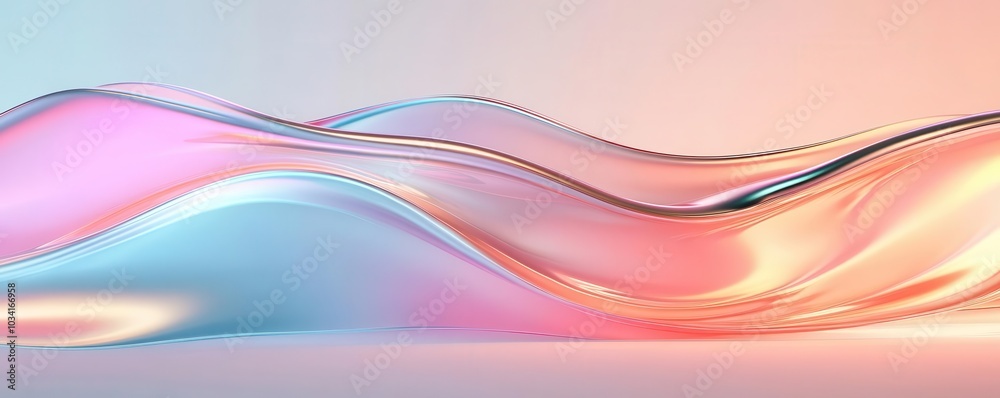 Abstract wave design with vibrant colors on a soft gradient background. Abstract wave design with vibrant colors on a soft gradient background.