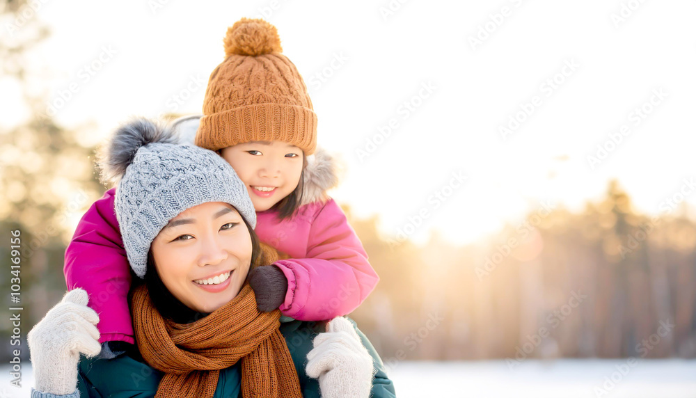 Obraz premium Eltern mit Kind an Weihnachten 