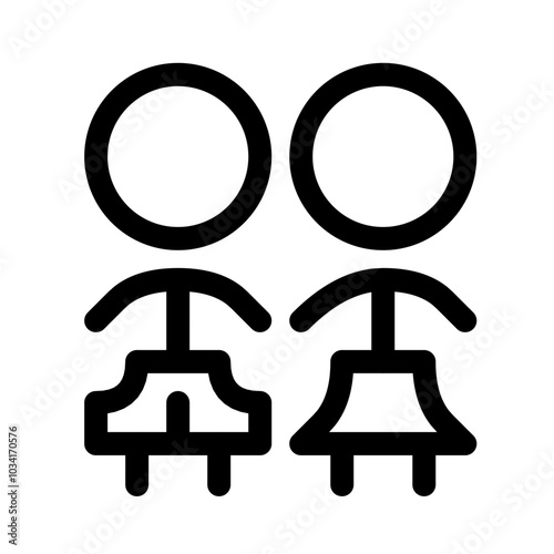 Icon male and female