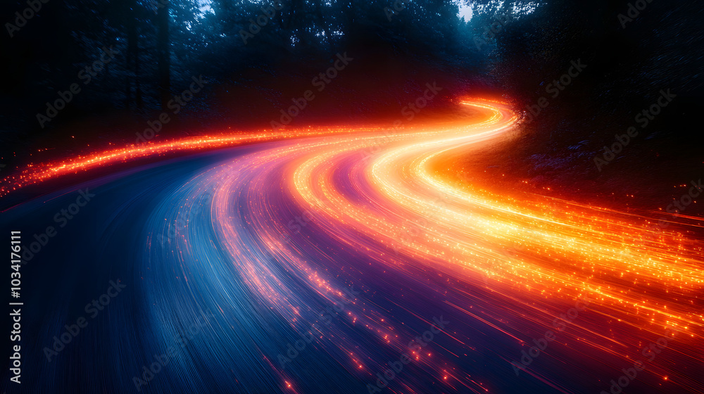 A Dynamic Light Trail of Vibrant Colors on a Black Background, Creating an Energetic and Captivating Visual Experience. Ideal for Abstract Art, Digital Design, and Creative Projects.
A Dynamic Light Trail of Vibrant Colors on a Black Background, Creating an Energetic and Captivating Visual Experience. Ideal for Abstract Art, Digital Design, and Creative Projects.