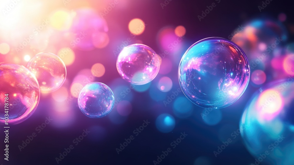 Retro-style neon electric bubbles glowing vibrantly, creating a dreamy and colorful abstract atmosphere. Retro-style neon electric bubbles glowing vibrantly, creating a dreamy and colorful abstract atmosphere.