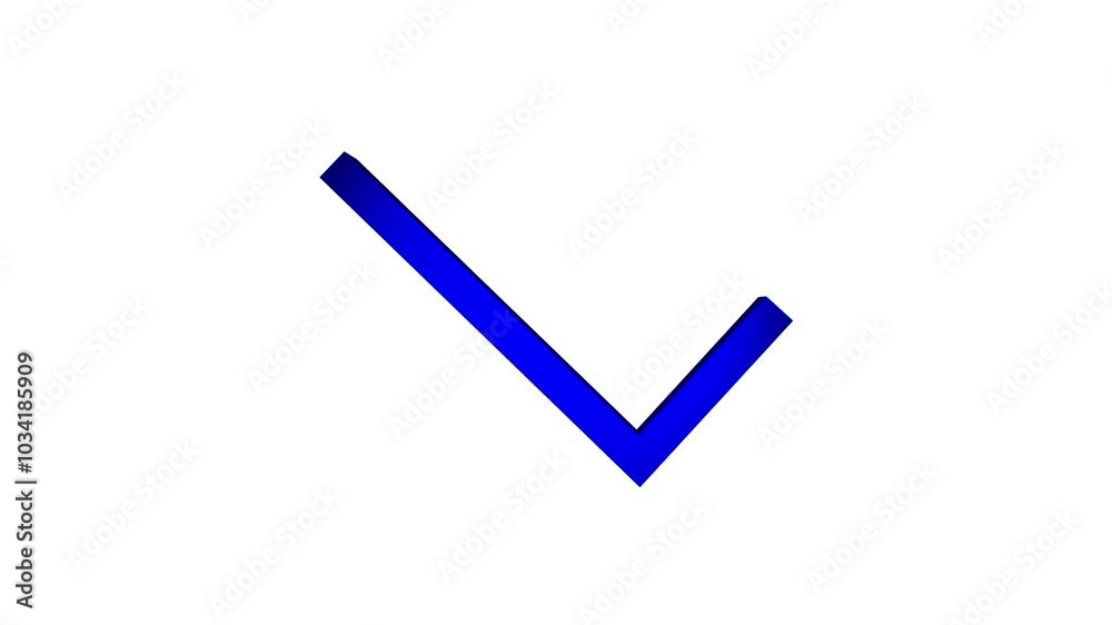 check marks, isolated tick symbols.Yes or correct sign 3d animation. check marks, isolated tick symbols.Yes or correct sign 3d animation.