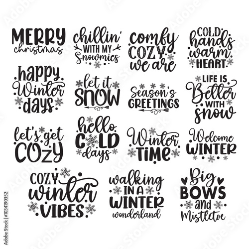 15 Winter SVG Bundle