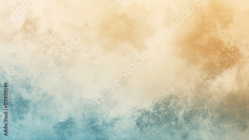 Abstract horizontal watercolor background. Hand drawn vector texture. Brush stroked painting pastel color watercolour