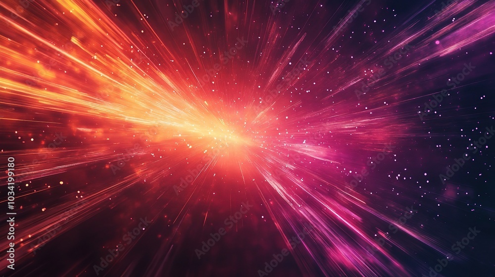 Naklejka premium Cosmic burst
