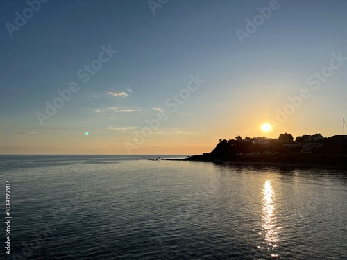 sunset over the sea