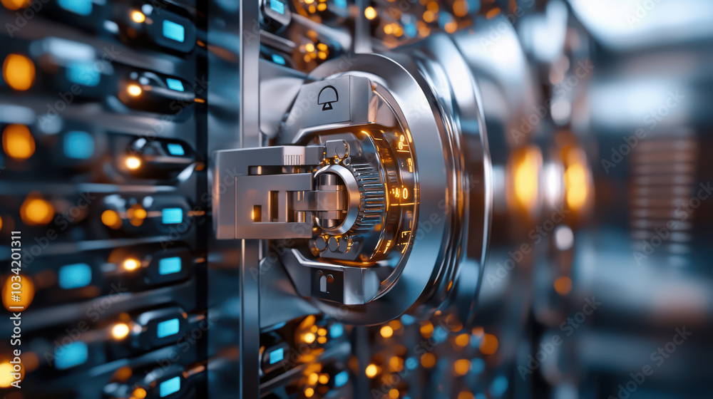 Secure Data Server with Digital Lock and Keys Secure Data Server with Digital Lock and Keys