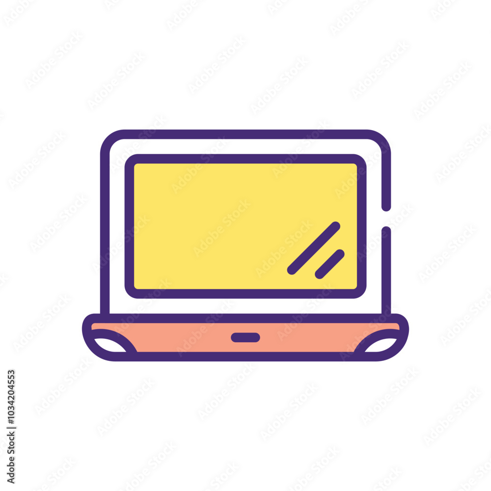 Laptop vector icon Laptop vector icon