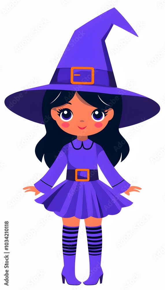 cute witch on white background
cute witch on white background
